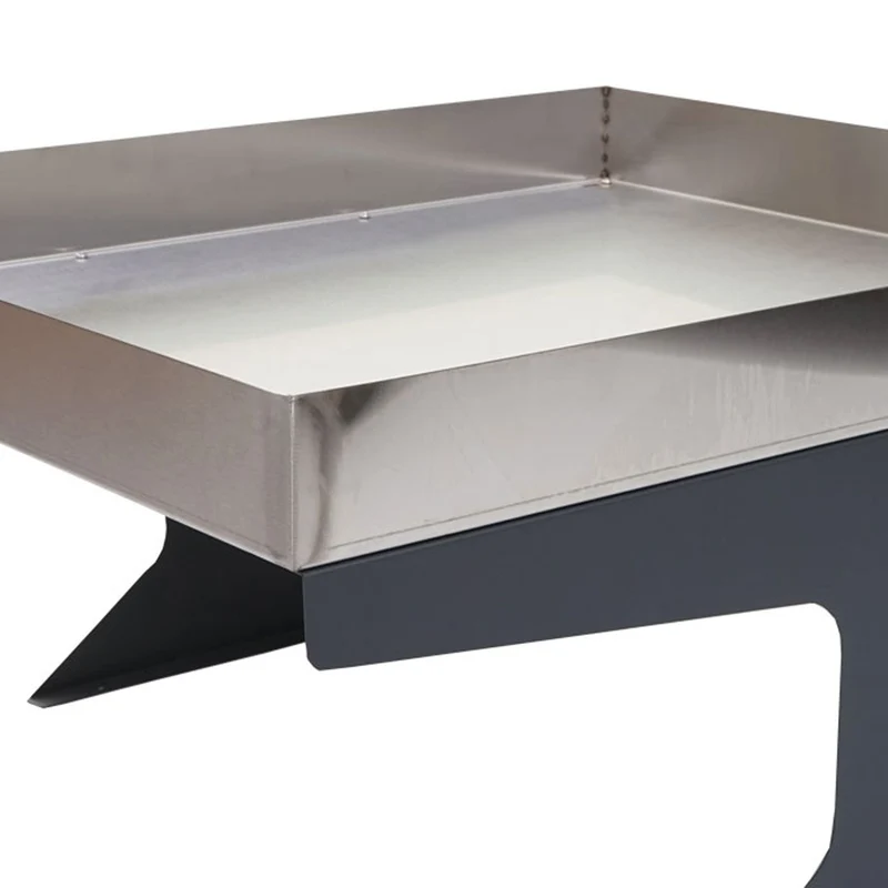 Abri pour robot tondeuse avec bac à plantes 37 x 60 x 70 cm en acier inoxydable anthracite 04_0006934