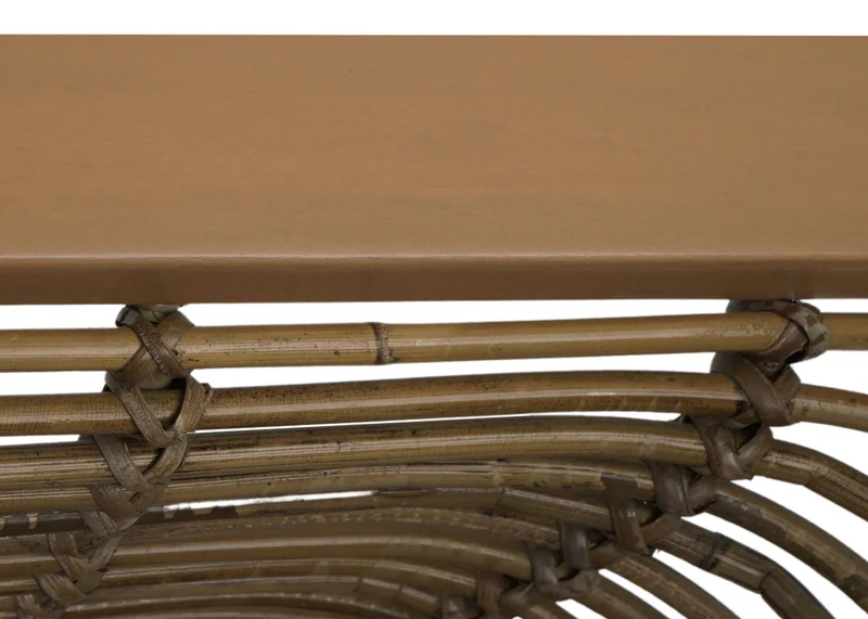 Chaise de salle à manger avec accoudoirs en rotin kubu bois et métal 04_0006347
