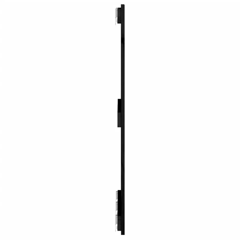 Tête de lit accessoire couchage chambre à coucher meuble murale 185 x 3 x 90 cm bois massif noir TDL0202514