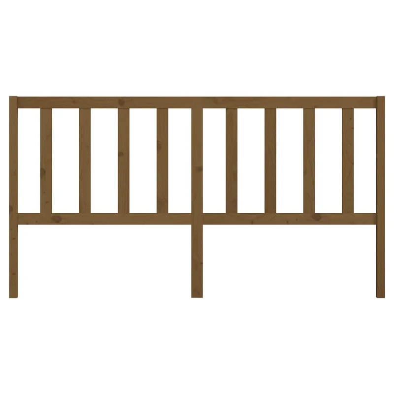 Tête de lit accessoire couchage chambre à coucher meuble 206 x 4 x 100 cm bois massif marron clair TDL0202877