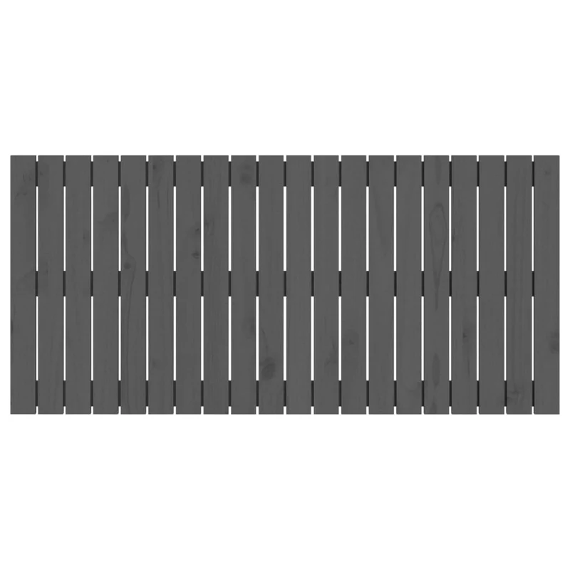 Tête de lit accessoire couchage chambre à coucher meuble murale 127,5 x 3 x 60 cm bois massif gris TDL0202665