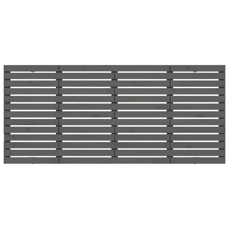 Tête de lit accessoire couchage chambre à coucher meuble murale 166 x 3 x 91,5 cm bois massif gris TDL0202639