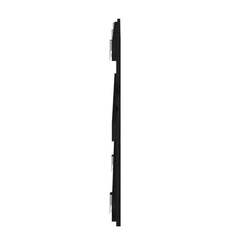 Tête de lit accessoire couchage chambre à coucher meuble murale 185 x 3 x 60 cm bois massif noir TDL0202516