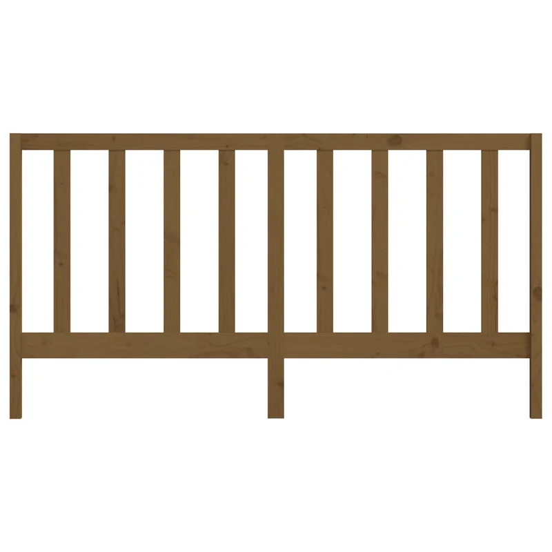 Tête de lit accessoire couchage chambre à coucher meuble 206 x 4 x 100 cm bois massif marron clair TDL0202872