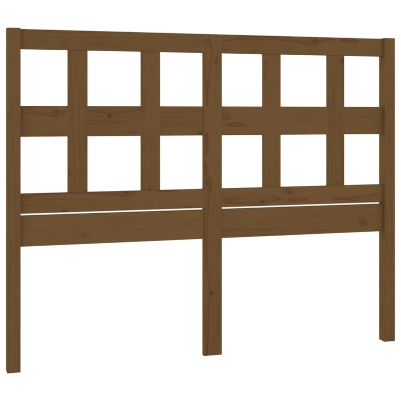 Tête de lit accessoire couchage chambre à coucher meuble 125,5 x 4 x 100 cm bois massif marron clair TDL0203075
