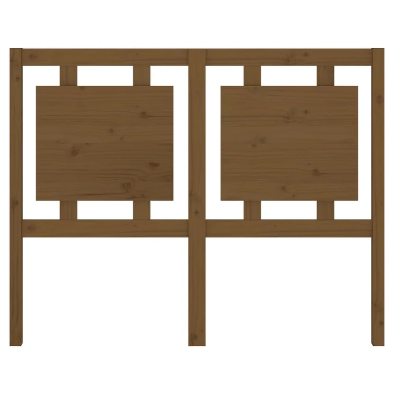 Tête de lit accessoire couchage chambre à coucher meuble 125,5 x 4 x 100 cm bois massif marron clair TDL0203073