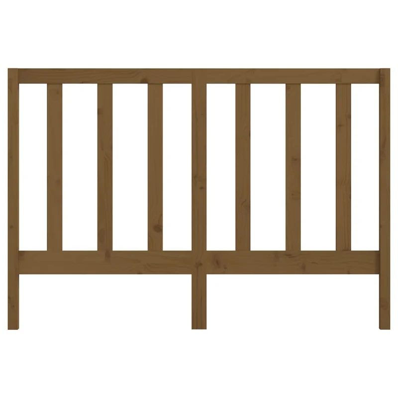 Tête de lit accessoire couchage chambre à coucher meuble 126 x 4 x 100 cm bois massif marron clair TDL0203061