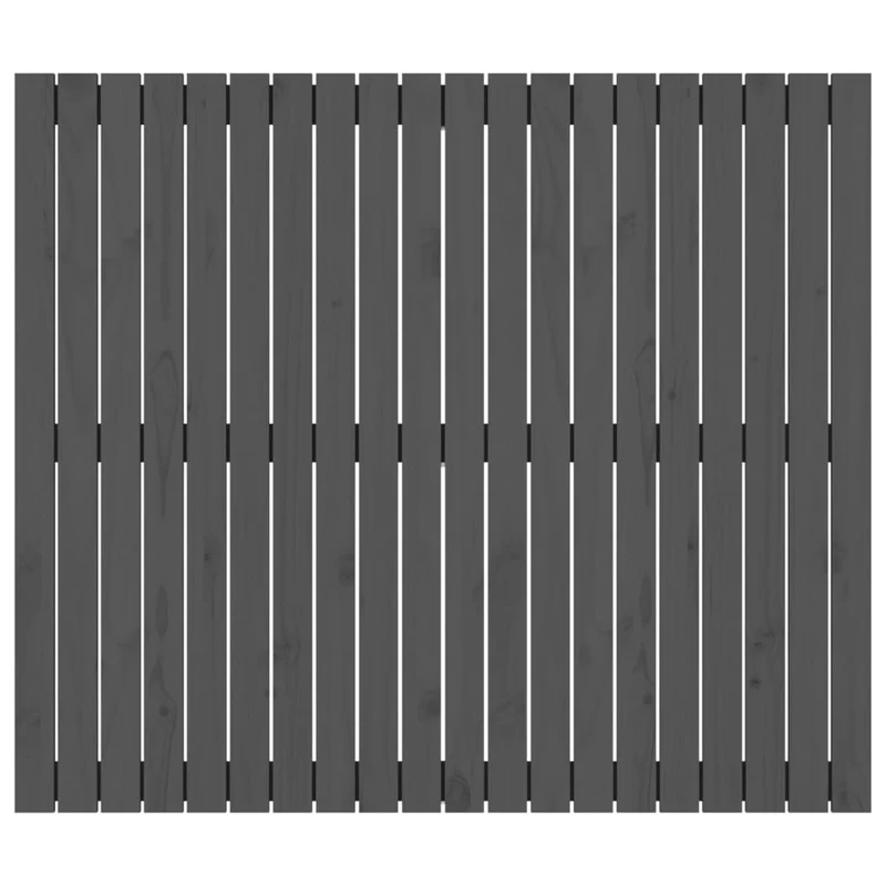 Tête de lit accessoire couchage chambre à coucher meuble murale style palette 127,5 x 3 x 110 cm bois massif gris TDL0202666