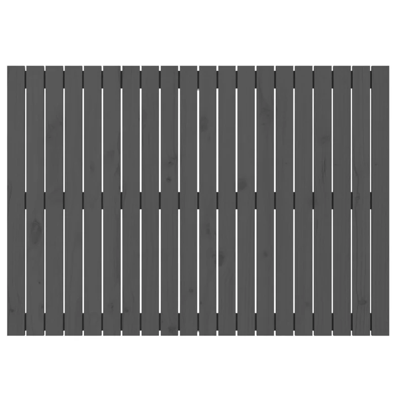 Tête de lit accessoire couchage chambre à coucher meuble murale style palette 127,5 x 3 x 90 cm bois massif gris TDL0202663
