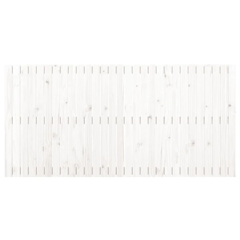 Tête de lit accessoire couchage chambre à coucher meuble murale style palette 185 x 3 x 90 cm bois massif blanc TDL0202700