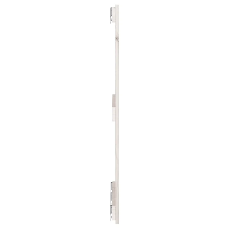 Tête de lit accessoire couchage chambre à coucher meuble murale style palette 185 x 3 x 90 cm bois massif blanc TDL0202700