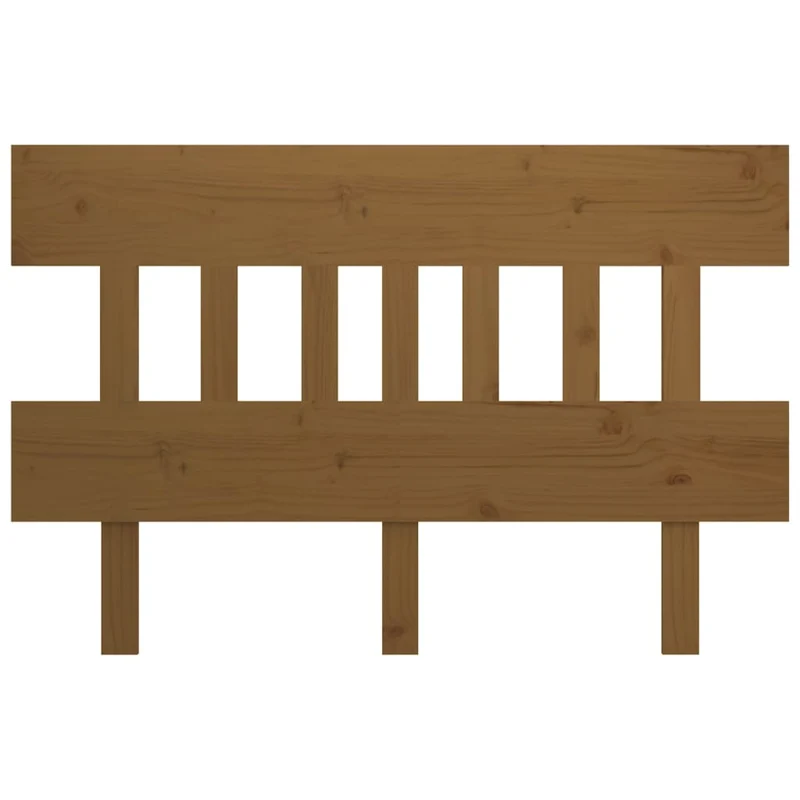 Tête de lit accessoire couchage chambre à coucher meuble 123,5 x 3 x 81 cm bois massif marron clair TDL0203083