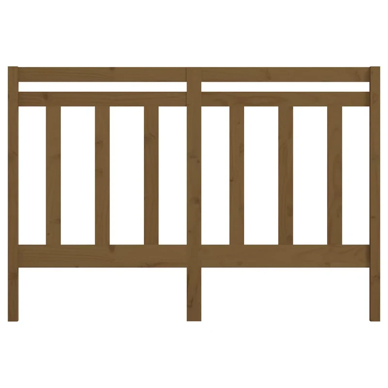Tête de lit accessoire couchage chambre à coucher meuble 126 x 4 x 100 cm bois massif marron clair TDL0203070
