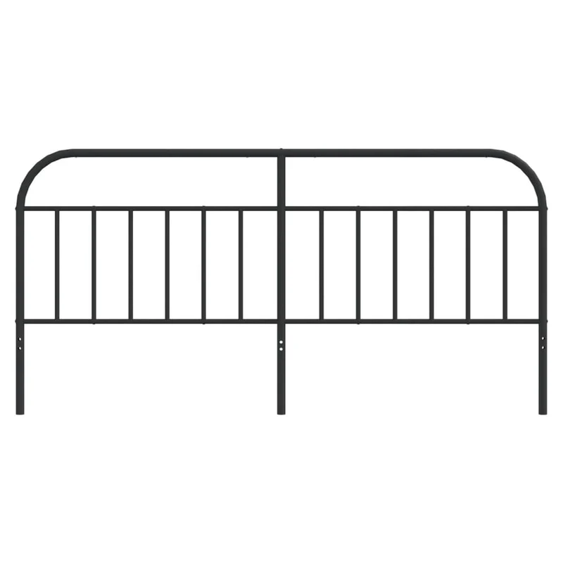 Tête de lit accessoire couchage chambre à coucher meuble 193 cm métal noir TDL0202419
