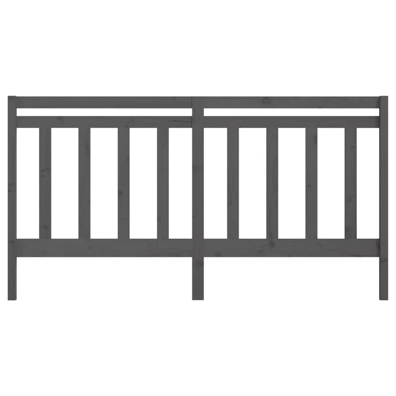 Tête de lit accessoire couchage chambre à coucher meuble 206 x 4 x 100 cm bois de pin gris TDL0203325