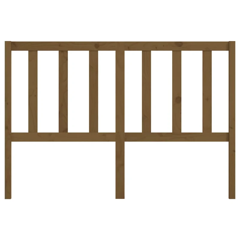 Tête de lit accessoire couchage chambre à coucher meuble 126 x 4 x 100 cm bois massif marron clair TDL0203060