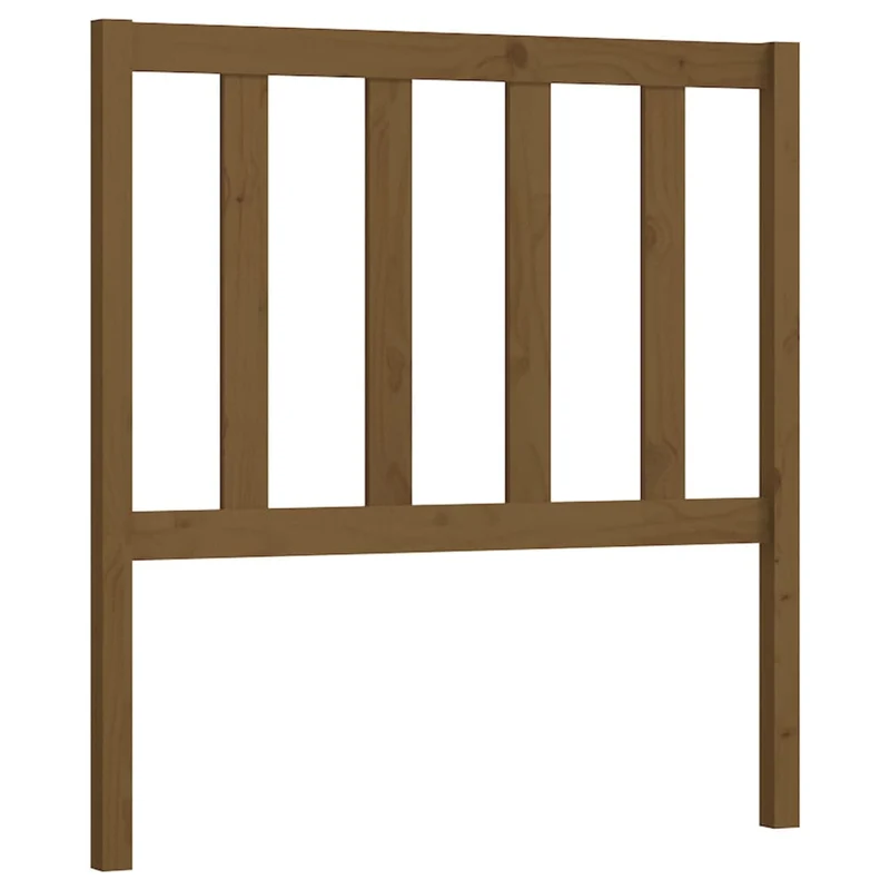 Tête de lit accessoire couchage chambre à coucher meuble 96 x 4 x 100 cm bois massif marron clair TDL0202810