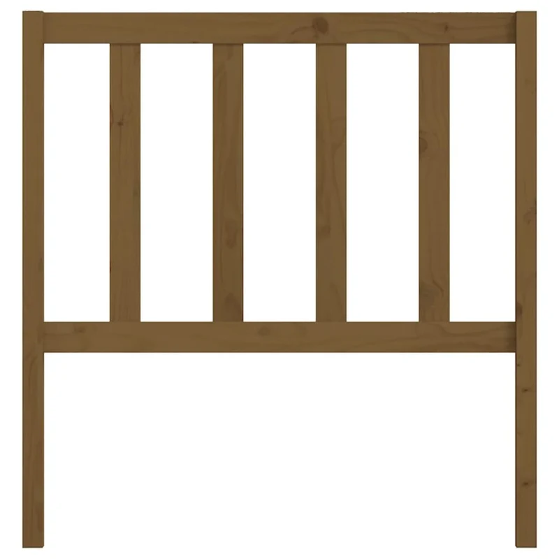 Tête de lit accessoire couchage chambre à coucher meuble 96 x 4 x 100 cm bois massif marron clair TDL0202810
