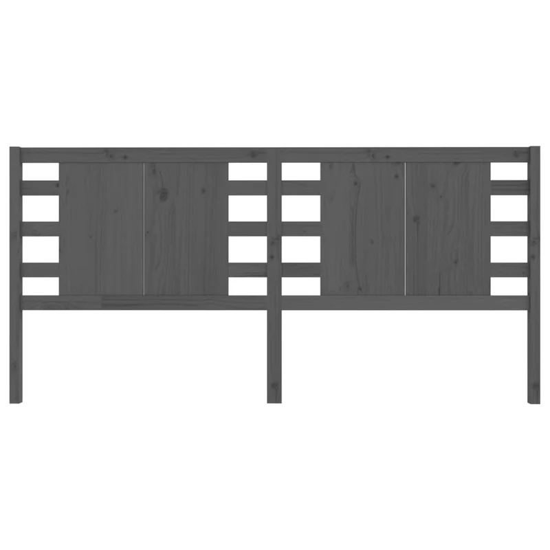 Tête de lit accessoire couchage chambre à coucher meuble 126 x 4 x 100 cm bois de pin gris TDL0203501