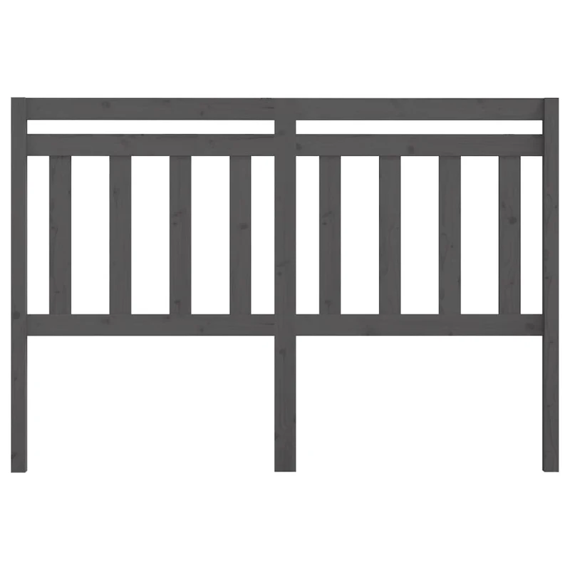 Tête de lit accessoire couchage chambre à coucher meuble 166 x 4 x 100 cm bois de pin gris TDL0203380