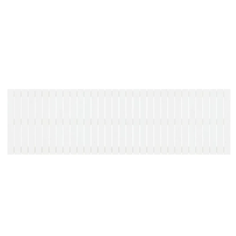 Tête de lit accessoire couchage chambre à coucher meuble murale 204 x 3 x 60 cm bois massif blanc TDL0202696