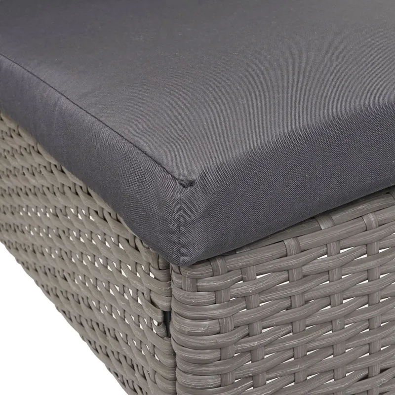 Ensemble table et 4 fauteuils de jardin en polyrotin gris foncé coussins gris foncé 04_0006766