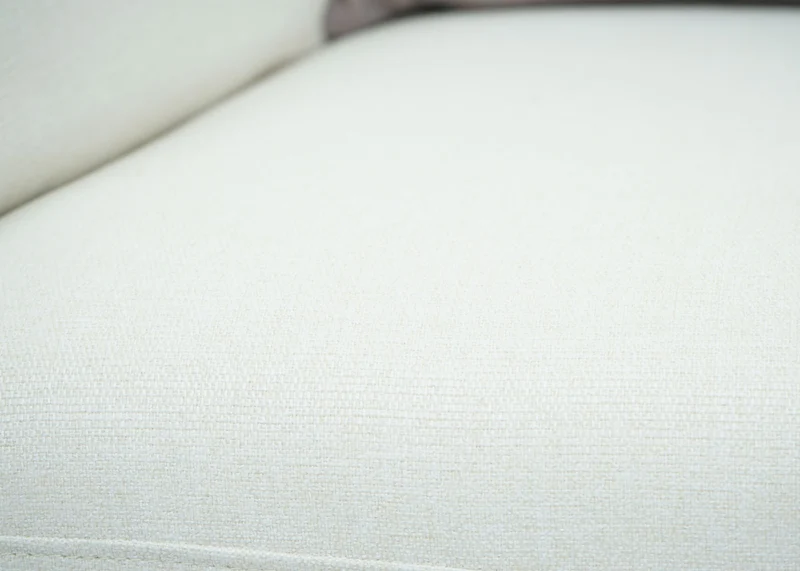 Fauteuil lounge chaise de cocktail rembourrée relaxation en PVC marron foncé et tissu crème métal noir 04_0006840