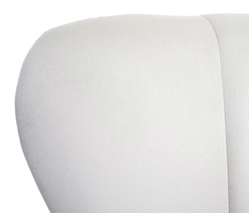 Fauteuil lounge cocktail chaise rembourrée dossier haut en velours crème beige coutures décoratives 04_0006389