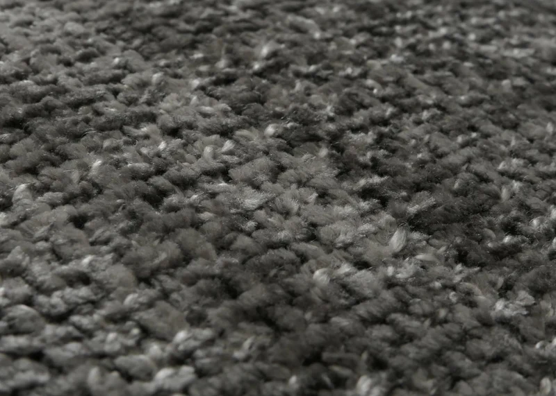 Chaise de salle à manger avec accoudoir rotative en tissu chenille gris foncé et cadre trépied 04_0006357