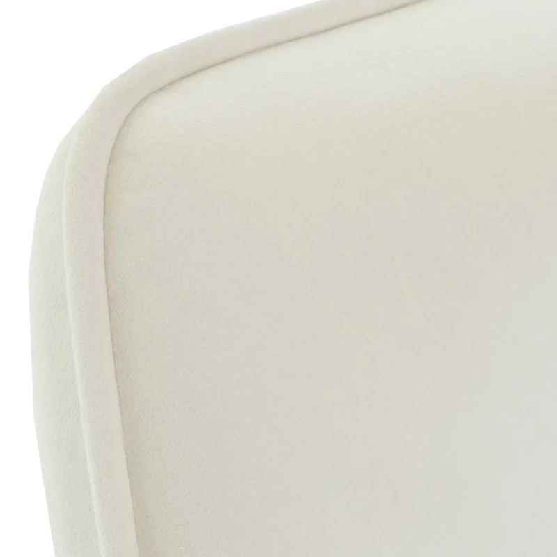 Chaise de salle à manger x1 avec accoudoirs en tissu beige crème 04_0006296