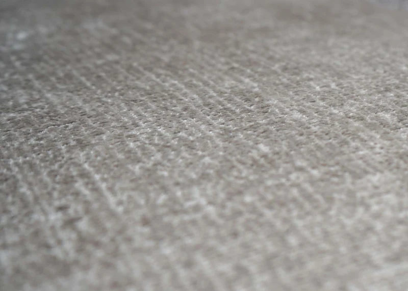 Chaise de salle à manger x1 rembourrée avec accoudoir rotatif en tissu taupe et métal 04_0006348