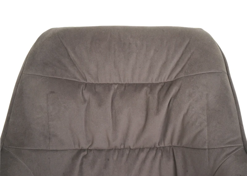 Chaise de salle à manger rembourrée avec accoudoir rotatif en métal tissu/textile marron 04_0006328