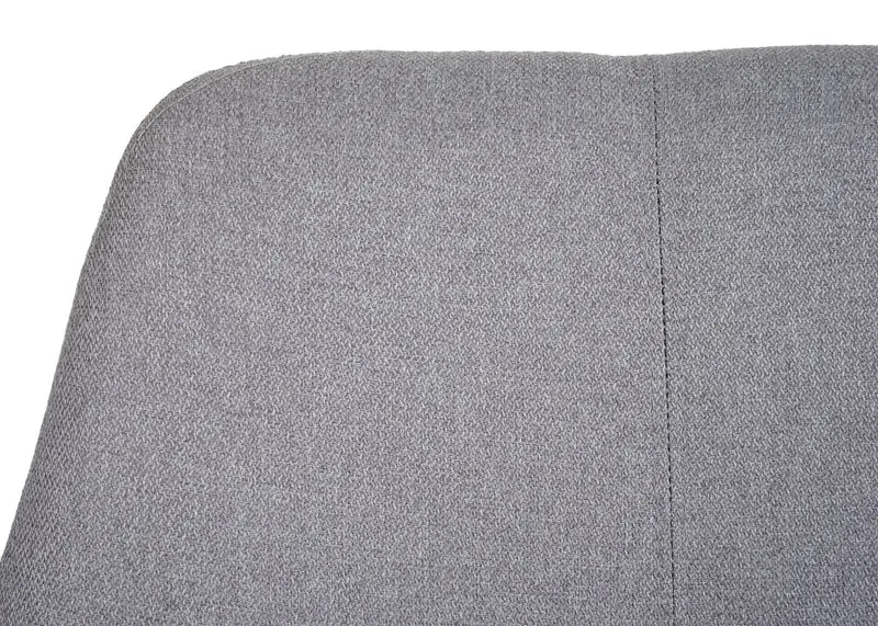 Chaise de salle à manger fauteuil pivotant avec accoudoirs en tissu/textile gris clair 04_0006313