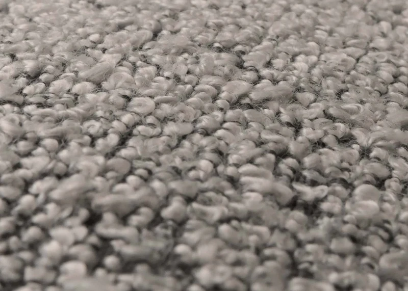 Chaise de salle à manger chaise de cuisine pivotante position automatique tissu/textile bouclé gris clair avec accoudoir 04_0006286