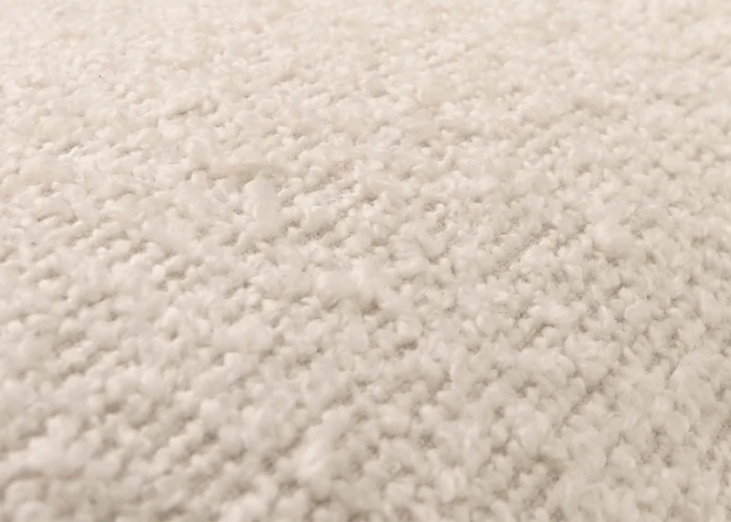 Chaise de salle à manger chaise de cuisine pivotante position automatique tissu/textile bouclé blanc crème avec accoudoir 04_0006285