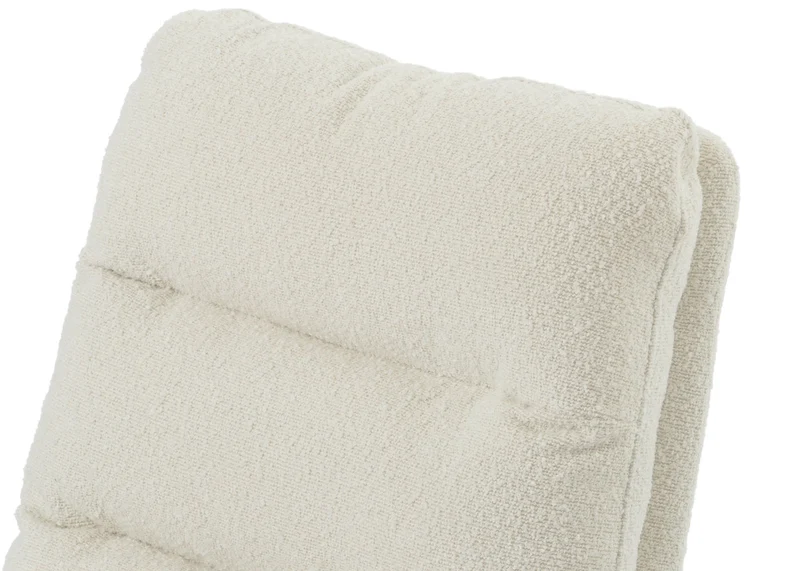Chaise de salle à manger chaise de cuisine pivotante position automatique tissu/textile bouclé blanc crème 04_0006284
