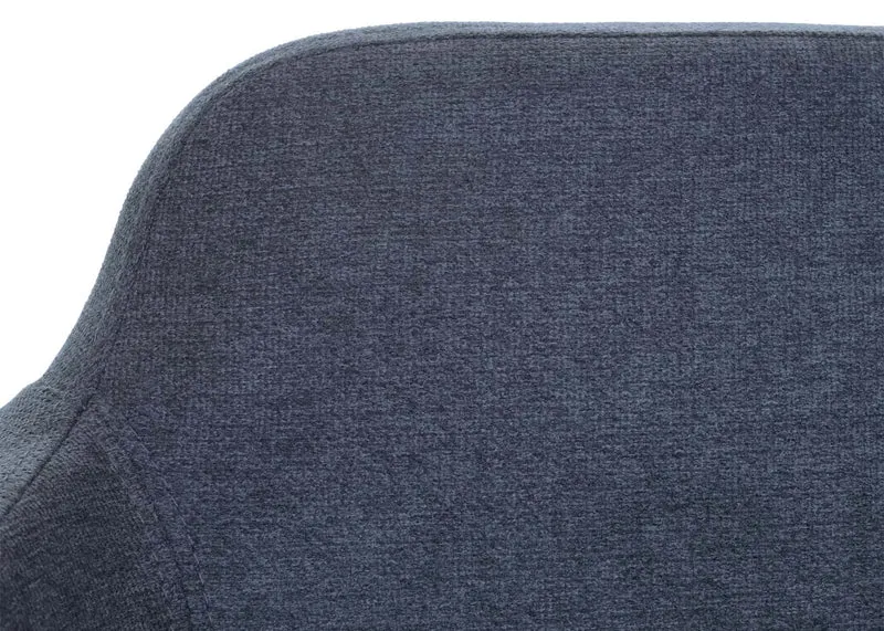 Banc de salle à manger banquette rembourrée avec dossier accoudoir en tissu anthracite 133 cm 04_0005867