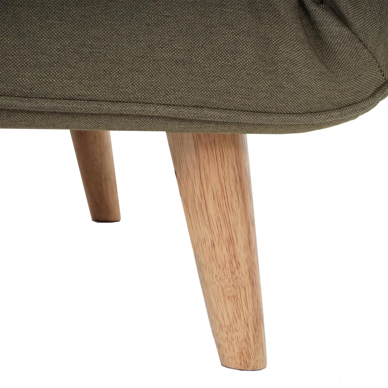 Fauteuil de couchage canapé-lit chaise fonctionnelle relaxation dimension 185x75 cm en tissu vert 04_0006257