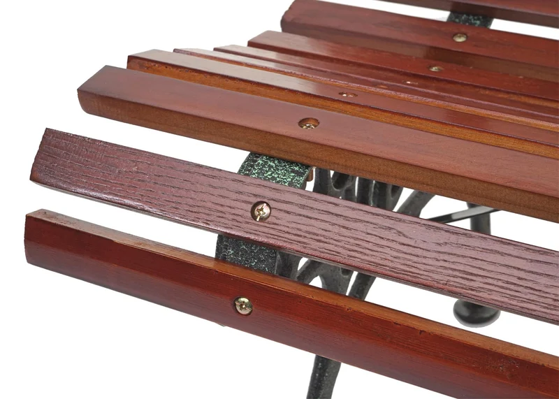 Banc de jardin avec dossier en bois marron 2 places 122 cm 22kg 04_0005833