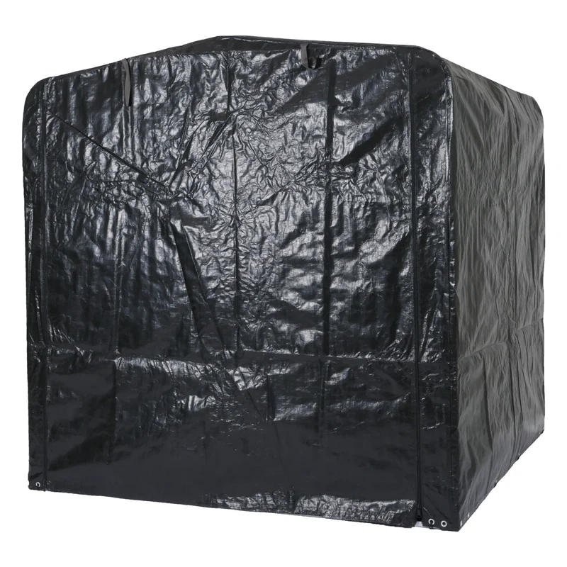 Abri de jardin en aluminium rangement divers extérieur protection uv imperméable 201x201x201 cm anthracite 04_0005734