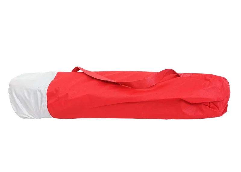 Chaise de camping pliable pêche avec porte-gobelet housse de protection lavable tissu rouge 04_0006244