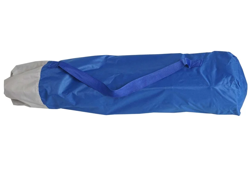 Chaise de camping pliable pêche avec porte-gobelet housse de protection lavable tissu bleu 04_0006243