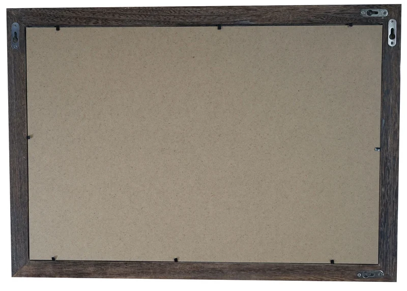 Cadre photo mural pour format photo 30x45 cm aspect vintage rustique en bois de pin marron 04_0006095
