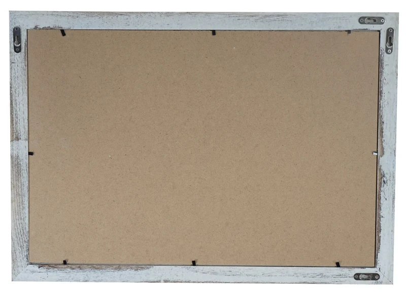 Cadre photo mural pour format photo 30x45 cm aspect vintage rustique en bois de pin marron 04_0006095
