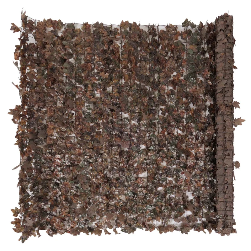 Brise-vue pour balcon protection contre le vent pour clôture de balcon terrasse 300x150 cm marron érable 04_0005942