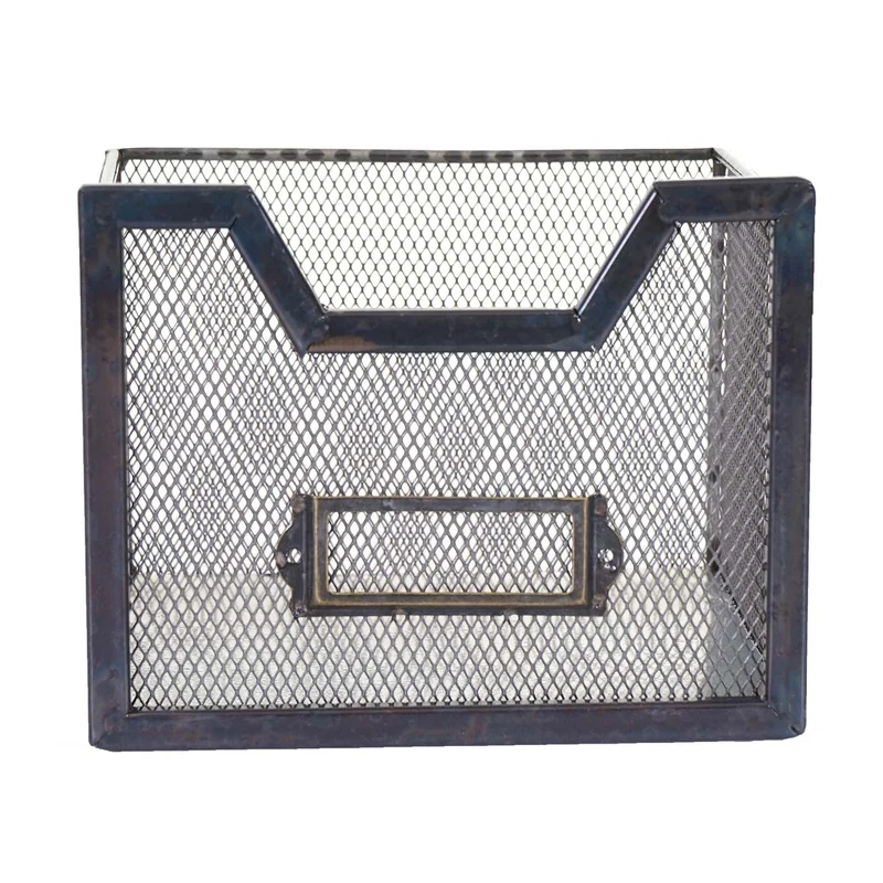 Étagère de cuisine murale design vintage en bois de sapin avec 3 crochets et paniers de rangement 42x60x24cm 04_0000976