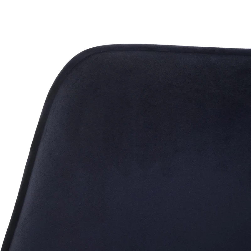 Lot de 6 chaises de salle à manger rotative avec accoudoirs en velours bleu anthracite cadre trépied noir 04_0000861
