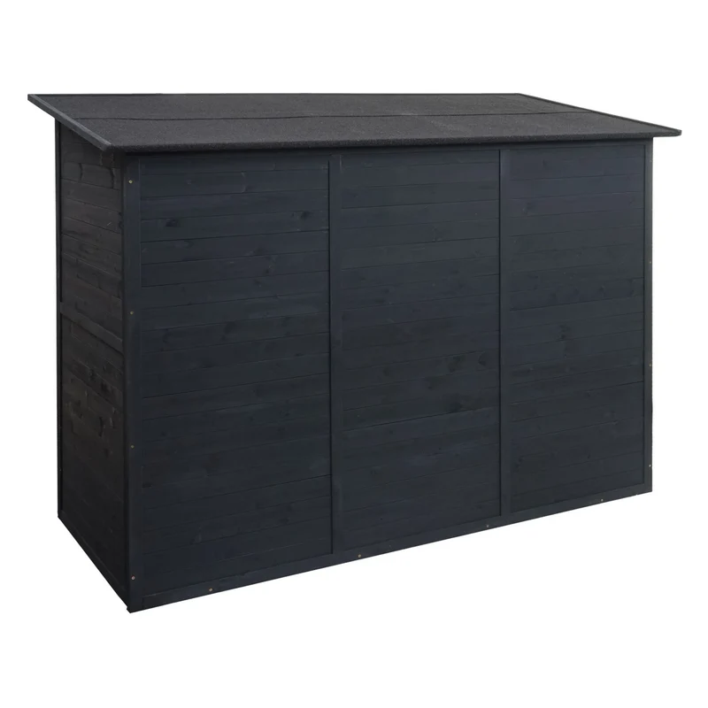 Garage à vélos pour 1 personne coffre abris à vélos verrouillable 152x184x98cm anthracite 04_0003206
