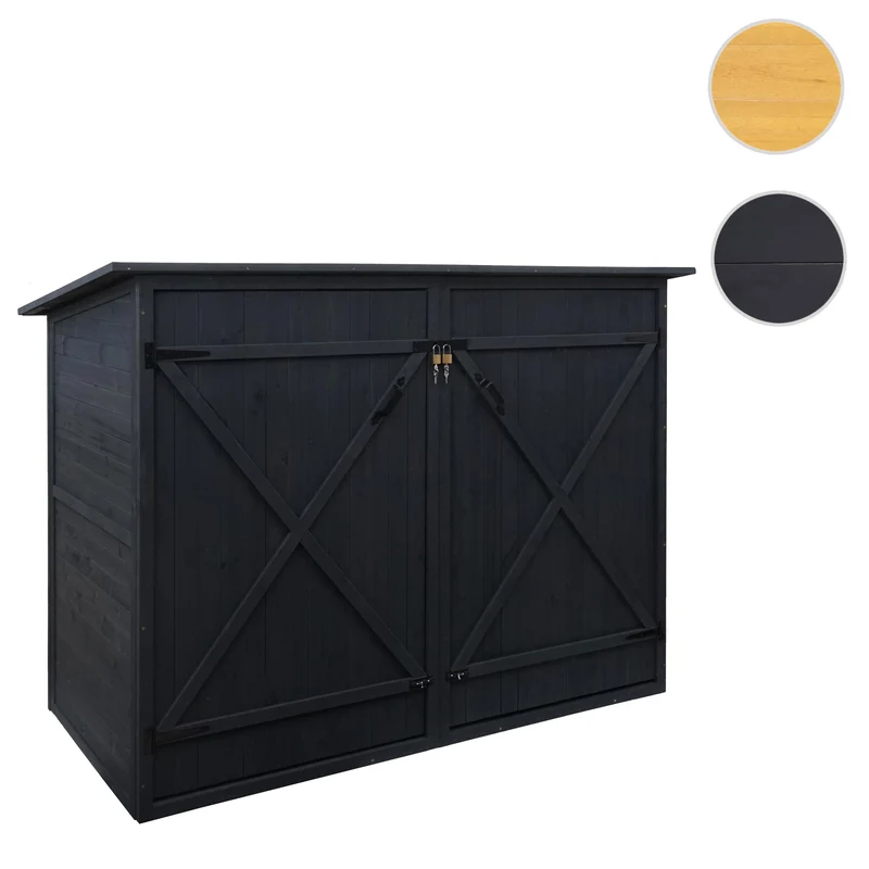 Garage à vélos pour 1 personne coffre abris à vélos verrouillable 152x184x98cm anthracite 04_0003206