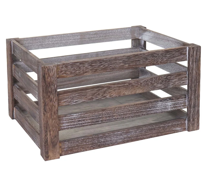 Lot de 3 caisses en bois caisse à vin décorative rangement fruits en bois marron vieilli 04_0002980